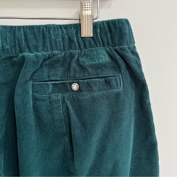 North Face Women's Cord Easy Pants Corduroy Wide Leg Crop Ponderosa Green Large - Picture 10 of 16